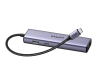 UGREEN Adapter 6w1 CM512 USB-C /3x USB A 3.0 HDMI RJ45 PD Converter - 1488896 - zdjęcie 4